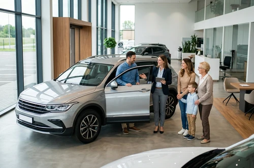 Meridian loan advisor reviewing documents with client